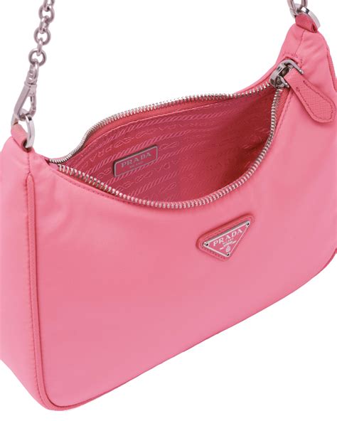 prada pink chain bag|Prada front zip shoulder bags.